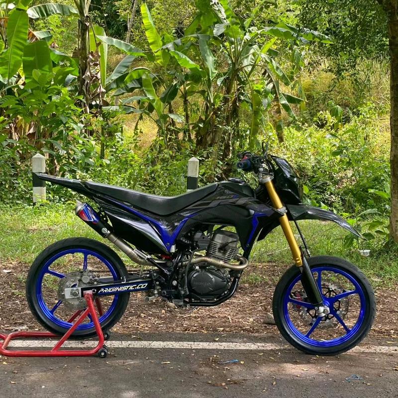 Knalpot KLX 150 • CRF 150 • D Tracker 150 • Wr 155 Type Glory Series Kolong Atas inlet 50mm 4