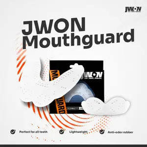 JWON Mouthguard White - Gumshield - Pelindung Gusi Gigi Karate Boxing Martial Arts