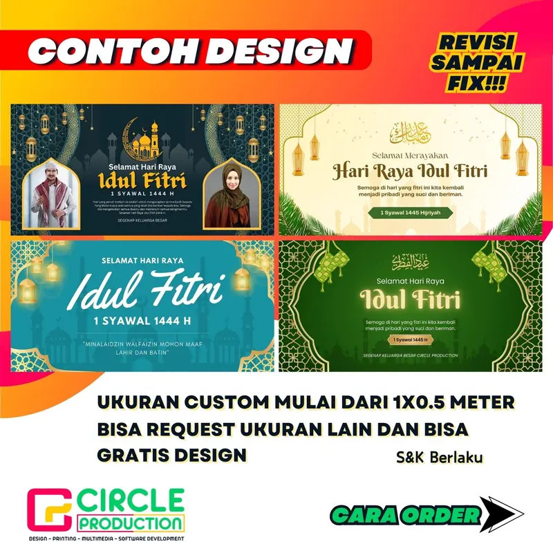 BANNER SPANDUK BUAT JUALAN BAHAN FLEXY 280 | COCOK UNTUK UMKM DAN USAHA LAINNYA BISA CUSTOM DESIGN 2