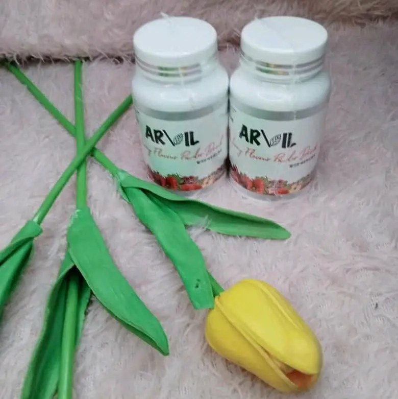 2 pcs arvil ( yg mengandung glutathione dan collagen pemutih badan)