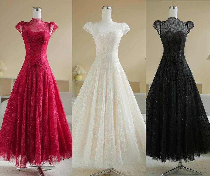 SÒ VINTAGE - VELIA Đầm ren kim sa lót lưới 1 10