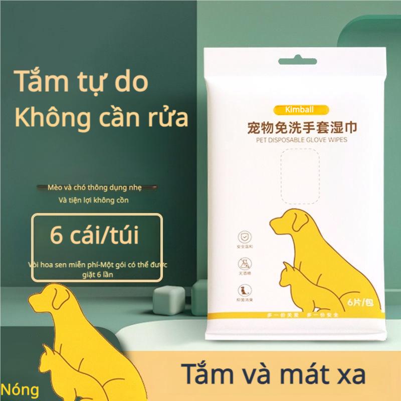   Hàng có sẵn   COD  Khăn ướt PH03 cho chó Găng tay vệ sinh spa cho mèo | Găng tay vệ sinh spa cho thú cưng giá rẻ | Khăn ướt mềm mại cho chó mèo | Khăn ướt cho thú cưng Không cần tắm 