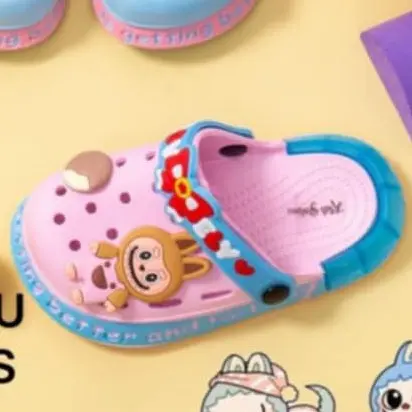 sandal baim lampu LID labubu anak anak viral 168-4XS (19-29) sandal baim anak anak karakter labubu menyala terbaru Fashion Sepatu 6
