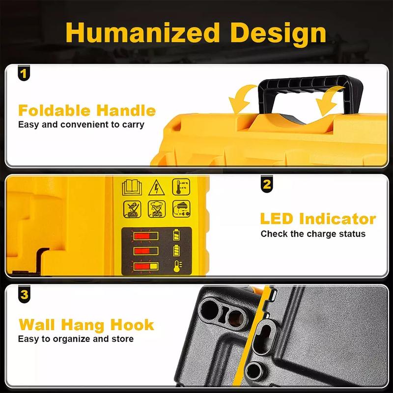 4-Port DCB104 Fast Charger For Genuine DEWALT 12V/20V Lithium DCB205 XR Battery 4
