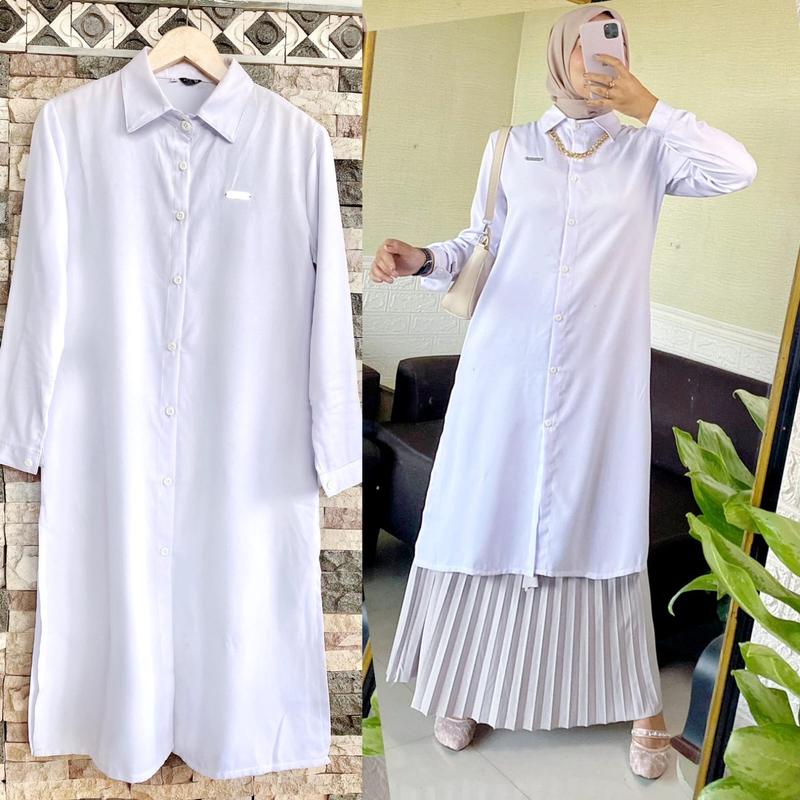 Tunik Panjang Cey Airflow Hight Quality untuk Wanita Muslim midi 0