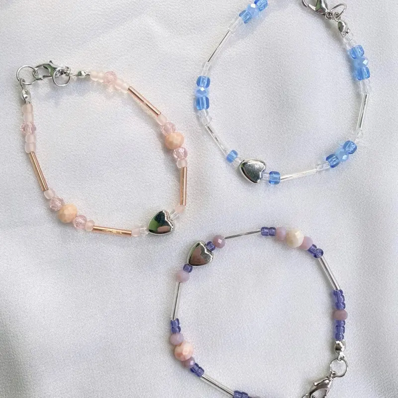 [Lune & Loom] Gelang Beads Bracelet | gelang Manik Love 0