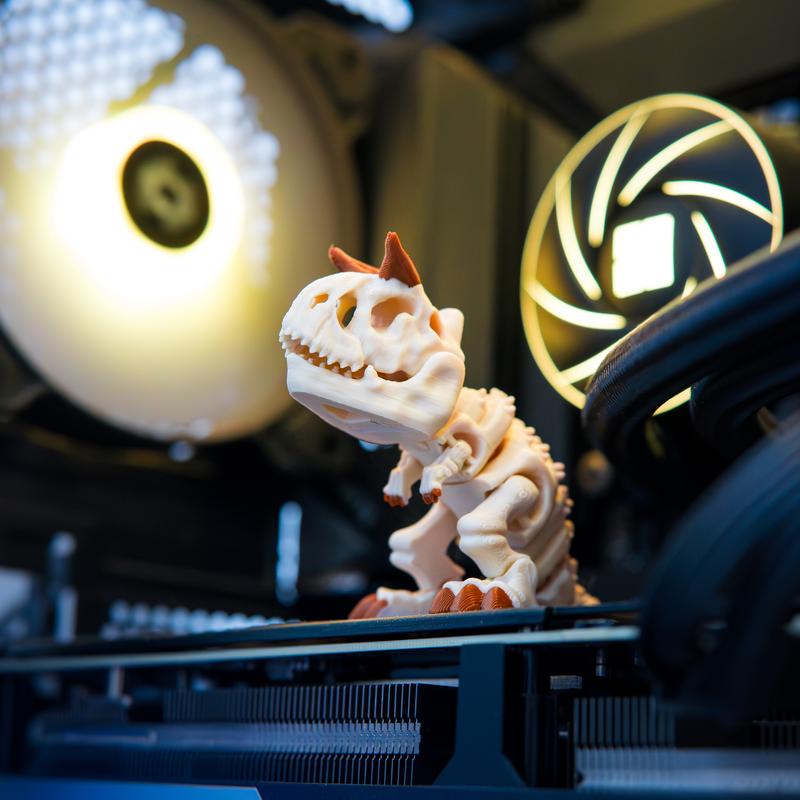 Khủng Long Cắn Tay - Mô Hình Khủng Long Có Khớp, Decor trang trí, làm móc khóa - 3D Print Flexible