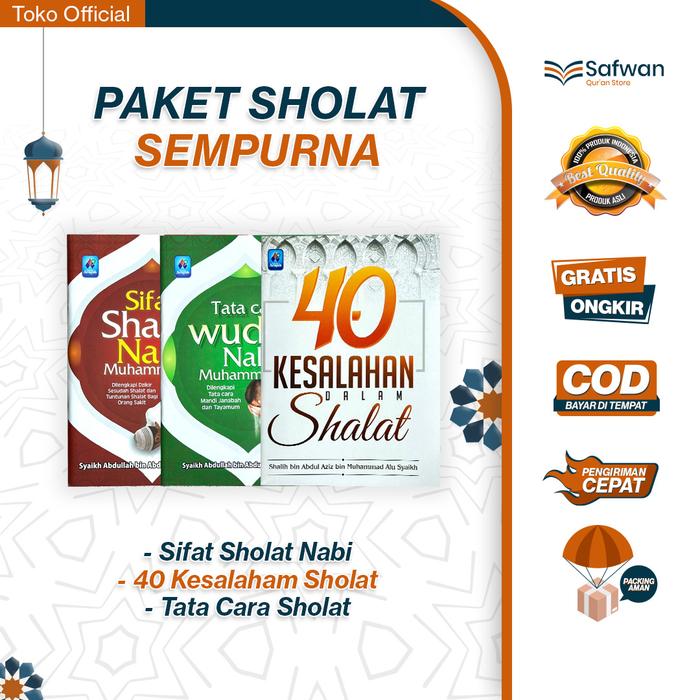 Gambar Paket Sholat Sempurna | Buku sifat shalat nabi serta tata cara wudhu dan buku dzikir | 1 Paket Berisi 3 Buku dari Safwan Quran Kota Bandung Tokopedia
