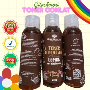 BUNDLING 3 PCS 100ML TONER KELUPAS BPOM TONER COKLAT AHA LEMON ORIGINAL GITASKINORI TONER FLEK Perawatan Wajah extra badan jerawat
