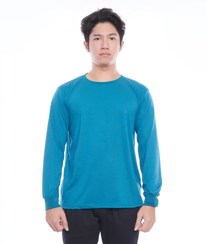 Kaos Polos Lengan Panjang RIB Baju Cowok Pria 2