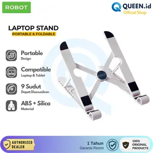 ROBOT RT-LS03 Laptop Tablet Stand Holder Mount Foldable Lipat Antislip