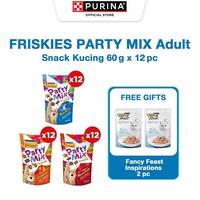 Gambar [SPECIAL LIVE STREAMING] FRISKIES PARTY MIX Adult 60g x12pcs Free Fancy Feast Inspirations 2pcs - Adult Mixed Grill dari Purina Indonesia Kota Administrasi Jakarta Timur 1 Tokopedia