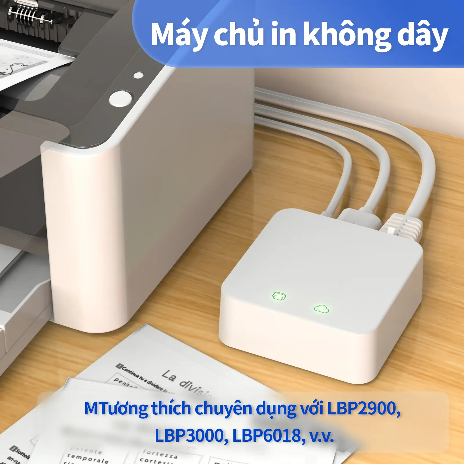 Máy in LBP, Máy chủ in không dây, Máy tính và in di động không dây, Tương thích với dòng máy in Canon LBP 2900