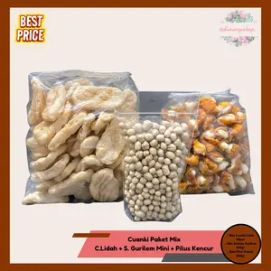 Cuanki Paket Mix Cuanki Lidah + Siomay Mini + Pilus Kencur Madam Di food   Makanan Pedas Instan