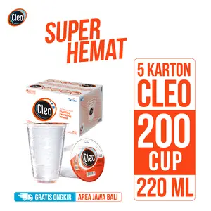 [SPESIAL] Air Murni Cup Cleo 220 40 pcs - Bundling Hemat 5 Karton