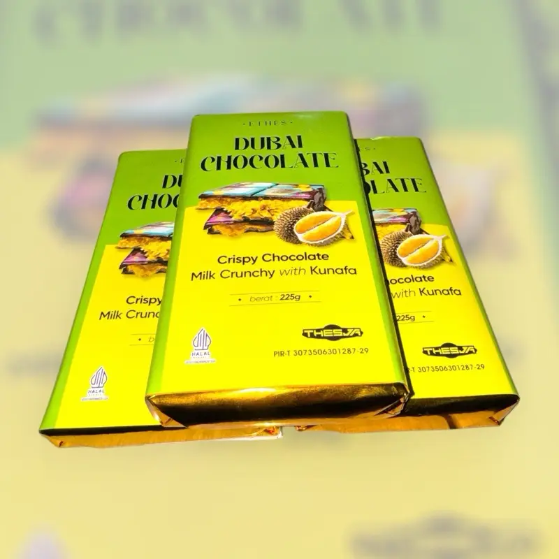 COKLAT DUBAI DURIAN ETHES 200gram Manis Chocolate 2