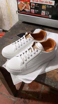 Product Review of Giày nam, Giày thể thao, Giày Sneaker Cao Cấp GA05 Chất Liệu Da Microfiber, Đế Cau Su dẻo Nguyên Khối Cực Kỳ êm chân, thoáng khí, dây thắt nút, giày chống trơn trượt tốt, phù hợp mọi địa hình Shoes from R** ** 3