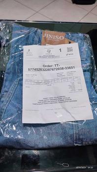 Product Review of HANDS UP - JINISO Cargo Baggy Celana Jeans Wanita Highwaist from d**a 1