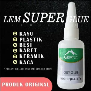 Lem Super Glue Serbaguna Cairan Super Perekat Kuat Lem Korea 50Gr Lem Sepatu Lem Setan
