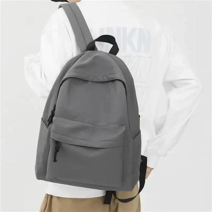 Tas Backpack Tas Ransel Distro Polos Pria Wanita Kanvas Leptop