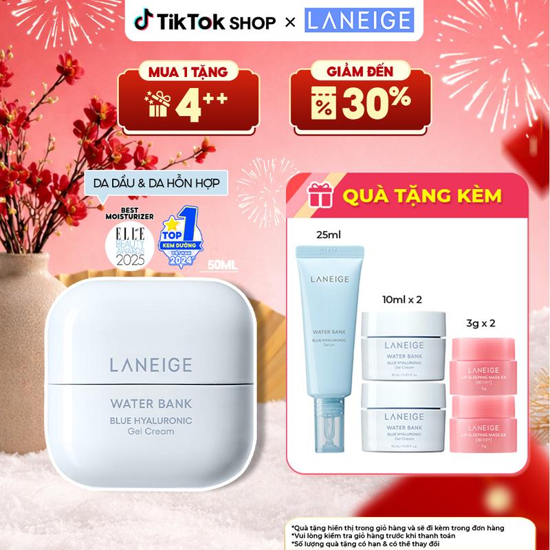   HOT DEAL  Kem Dưỡng Ẩm Dạng Gel Water Bank Blue Hyaluronic Gel Cream 50ml  Da Dầu và Da Hỗn Hợp  Skincare Làm Đẹp Da 