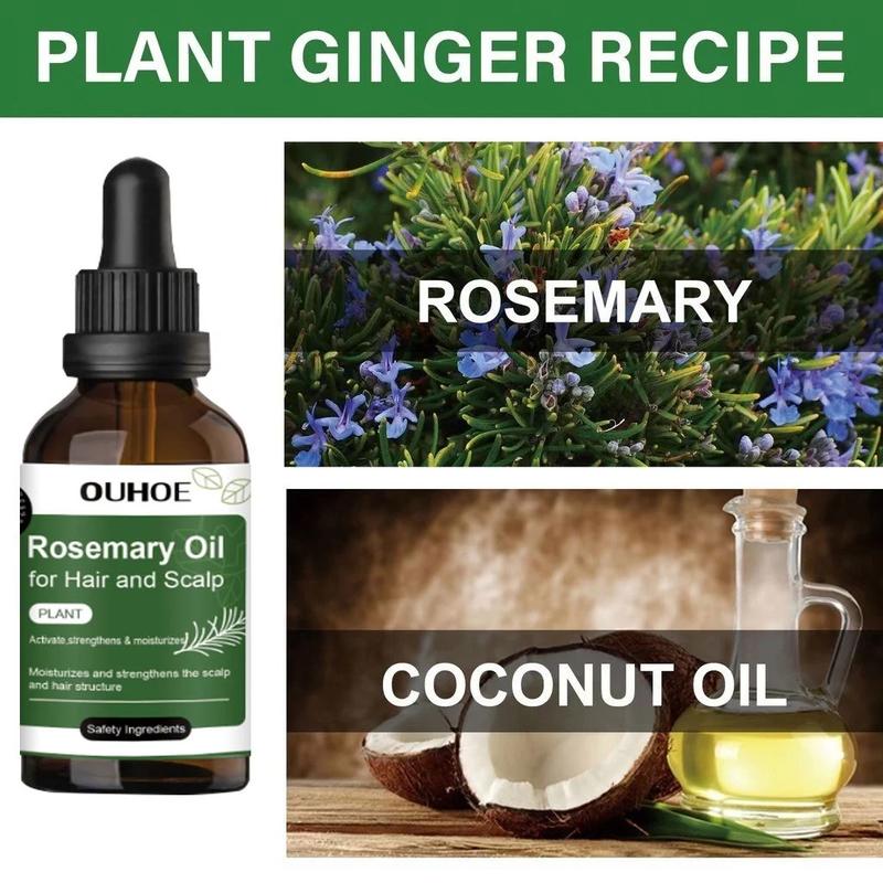 Rosemary hair oil hair tonic penumbuh rambut dengan cepat dan botak tebal serum rambut rontok Hair growth serum Minyak 8