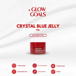 GLOW GOALS CRYSTAL BLUE JELLY !! READY STOCK BY Krisjiana & Siti Badriah