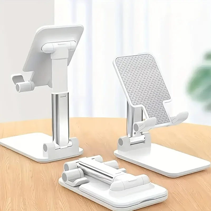 Foldable Lifting Mobile Phone Stand, Lazy Desktop Stand, Portable Mobile Phone Stand, Universal Stand for Mobile Phones and Tablets, Mobile Phone Accessories Cellphone Silicone Folding Smartphone