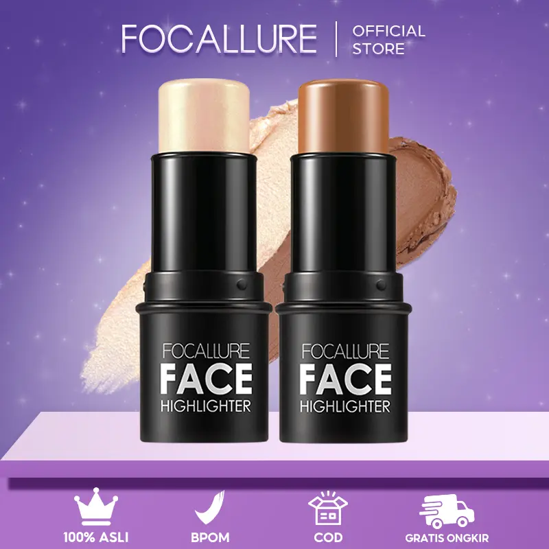 [Official] FOCALLURE Highlighter Contour Cream Pen 3D Face Makeup
