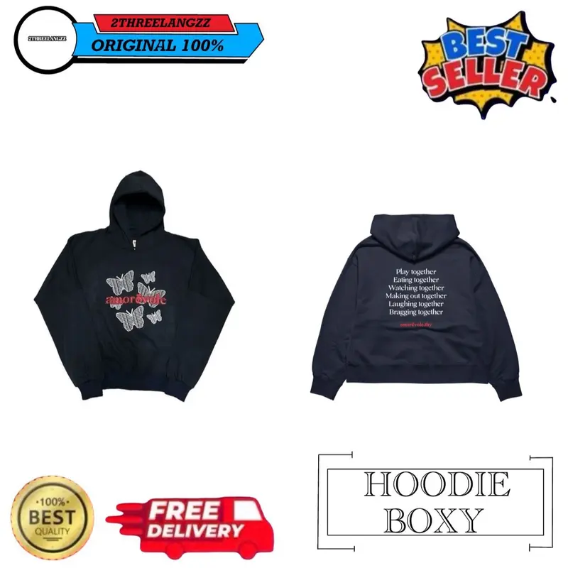 Hoodie AMOREVOLE.THY - Fly ROMANTIC 0