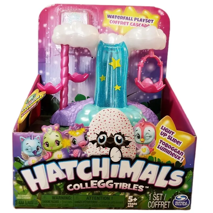 Hatchimals CollEGGtibles Waterfall Playset with Pool Slide & Talent Show Light Up