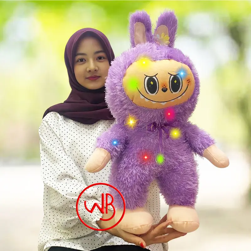 (Dengan Lampu LED) Boneka Labubu The Monsters bisa menyala 3