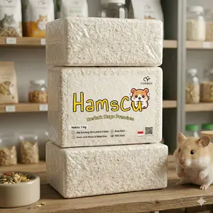 Serbuk Kayu untuk Hamster merk HamsCu 1 Kg Kering bersih dan sudah dipadatkan by cowboy