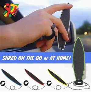 Finger Surfing Board Plastik Mini Papan Selancar Jari 100mm x 30mm Biru Kuning Hijau Merah Mainan Surfing Mobil & Air Fun Workout