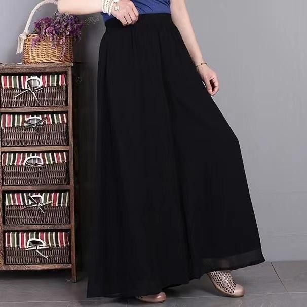 Product Introduction of Quần Ống Rộng Dài Cho Nữ, Quần Voan Muslimah Dáng Rộng, Cạp Cao, Chân Dày 30