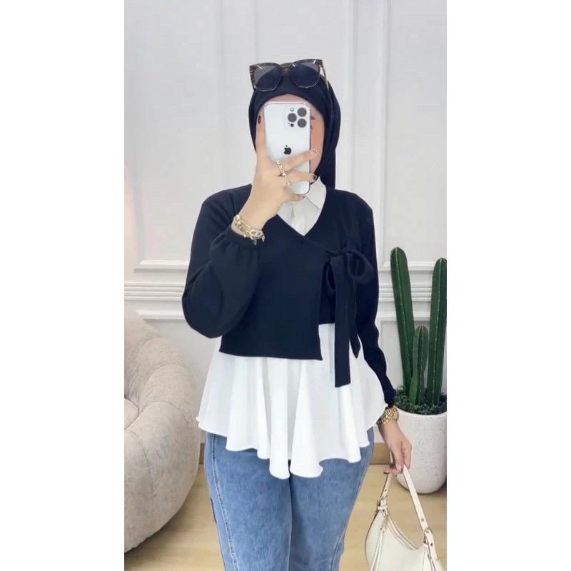 Product Introduction of AMIRA BLOUSE WANITA CRINGKLE PREMIUM / ATASAN WANITA BAHAN CRINGKLE 6