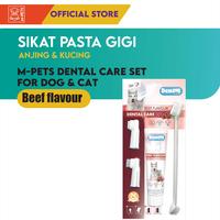 Gambar M-Pets Dental Care Set For Dog / Sikat Pasta Gigi Anjing / Odol - Beef dari M-Pets Volk Pets Indonesia Kota Tangerang 4 Tokopedia