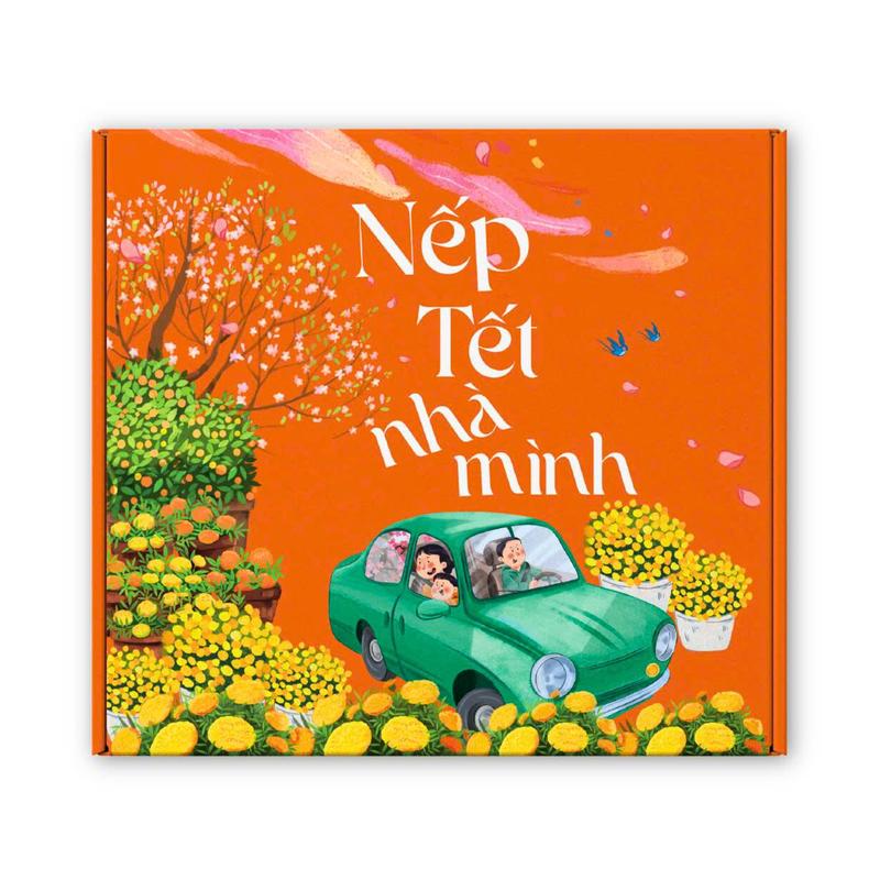 Hộp sách Nếp Tết nhà mình tùy chọn set sách - Món quà cho các em bé yêu Tết Việt - Lionbooks
