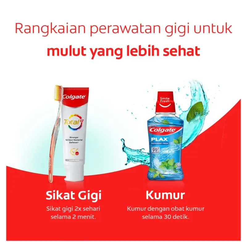 Colgate Obat Kumur Plax Peppermint 750ml + 250 ml 1