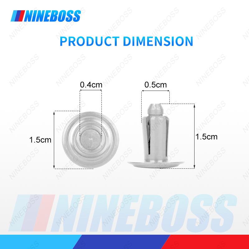 [6PCS A SET] CNC Aluminum PrecisionLock Push Pin Rivet Clip Bolt Body Clip Bolt M5x15 For Motorcycle Universal CNC Aluminum
