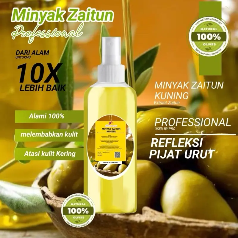 MINYAK ZAITUN PREMIUM MURNI PIJAT URUT REFLEKSI PELUMAS BPOM Mengencangkan 4