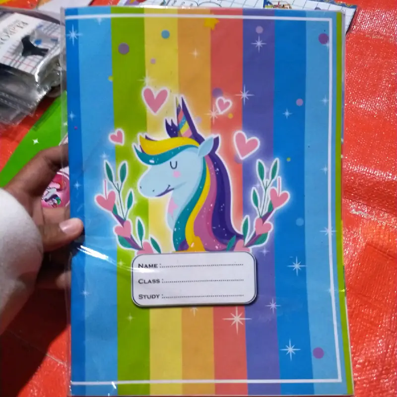 Sampul buku tulis karakter Doraemon, Kuda pony, Spiderman, Frozen, Bt21 Sidu 2