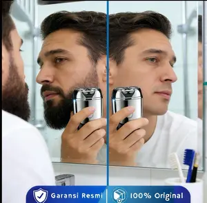 【Garansi 5 tahun】ALAT CUKUR Portable Mini Shaver Alat Cukur Jenggot Elektrik Waterproof