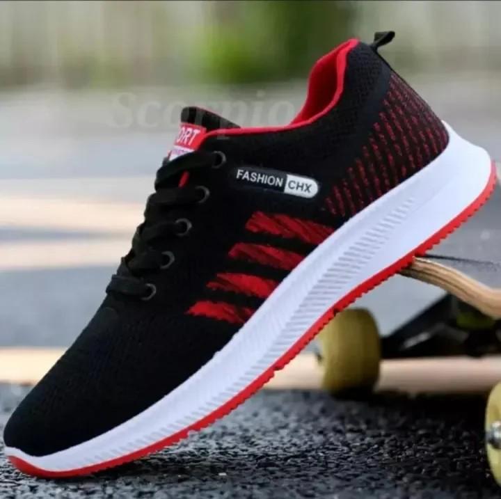 Product Introduction of diskon promo sepatu sneakers pria kekinian kerja olah raga ngampus kuliah sekolah harian jalan formal kasual hits viral Shoes Snekers Casual Hitam Sport Running Putih Black chx Olahraga 8