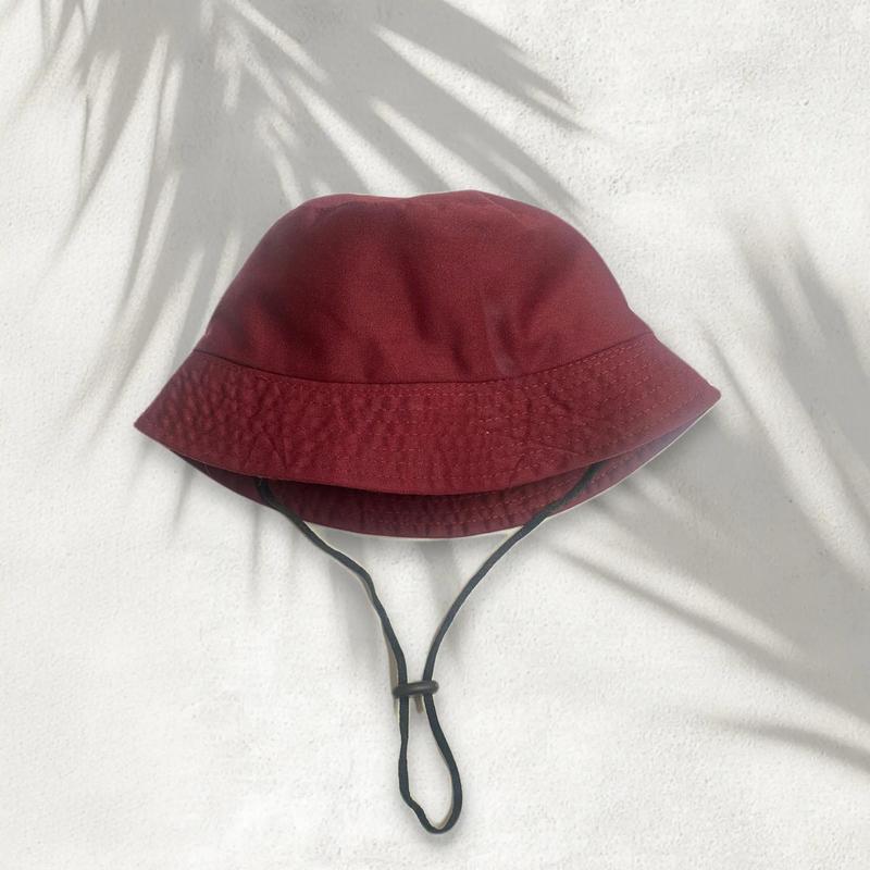 Topi Bucket Hats Anak Polos Bolak-Balik bahan japn drill model Korean Style unisex cwe/cwo termurah Fashion 6