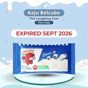 Keju Belcube Cheese Spread 125 gr - Belcube Keju Bayi MPASI 24 kotak - Keju Kiri - Keju BabyBel - KEJU MPASI HALAL KEJU HALAL