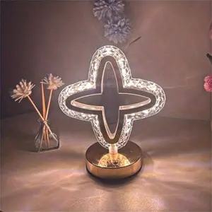 KD88 STAR | Lampu Hias Kristal Bintang LED | Lampu Meja Bintang USB Portable | Lampu Sensor Sentuh