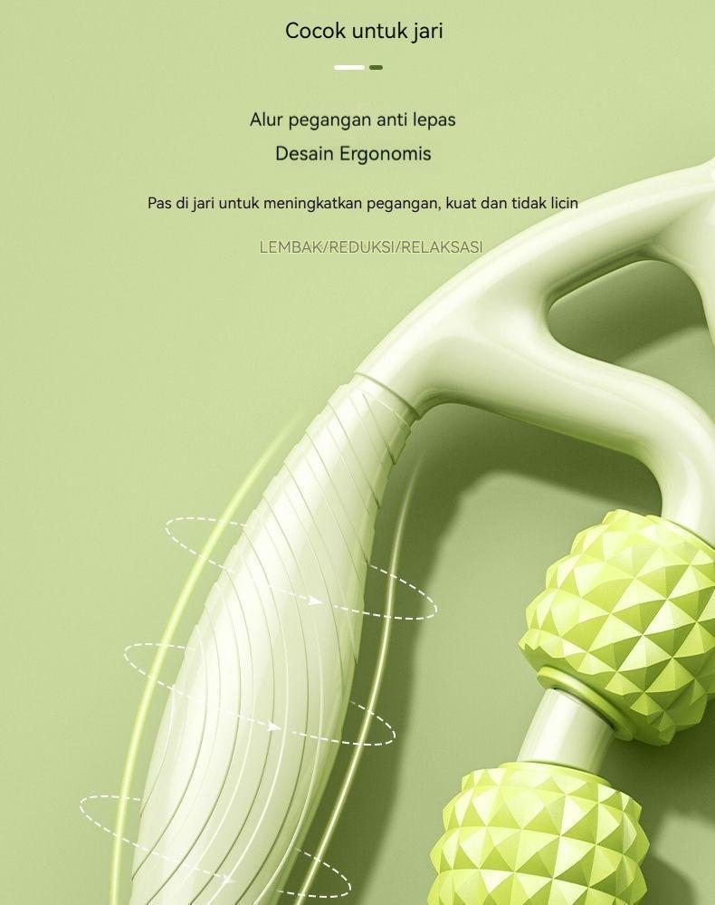 Roller Pijat Betis 9 Roda | Pendorong Paha & Pelepas Ketegangan Otot | Pendorong Bentuk Kaki yang Meningkatkan Sirkulasi