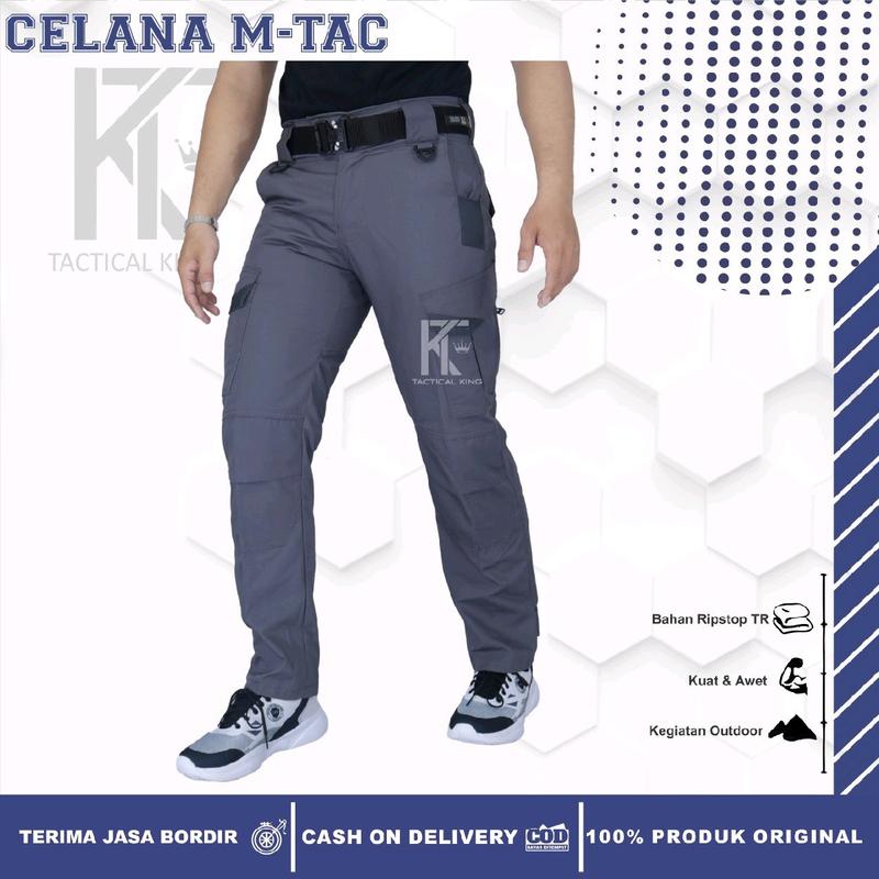 Celana Tactical M-Tac Panjang Bahan Ripstop Cocok Buat Naik Gunung dan Kegiatan Outdoor Abu Sport 2
