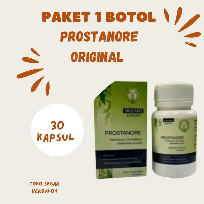 PAKET 1 BOTOL PROSTANORE 30 KAPSUL ORIGINAL 0